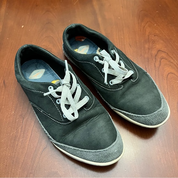 Cushe Women’s Ropewalk leather sneakers shoes size 7 charcoal black bluish grey - Picture 3 of 12